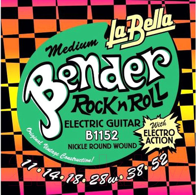 Струны для электрогитары La Bella B1152 The Bender Medium