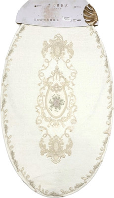 Набор ковриков для ванной и туалета Zebra Casa Floransa / KV 282 (Krem/крем)