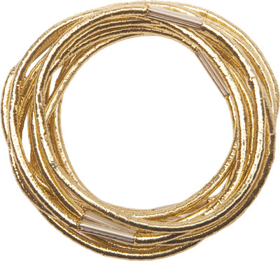 Набор резинок для волос Dewal RE-042 Midi (10шт, золото)