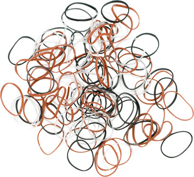 Набор резинок для волос Dewal RES-034 силиконовые (100шт, цветные)