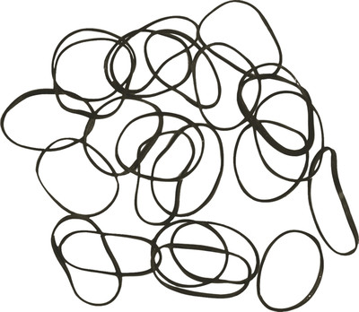 Набор резинок для волос Dewal RES036 Mini силиконовые (100шт, черный)
