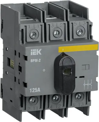 Выключатель-разъединитель IEK ВРМ-2 3P 125А / MVR20-3-125