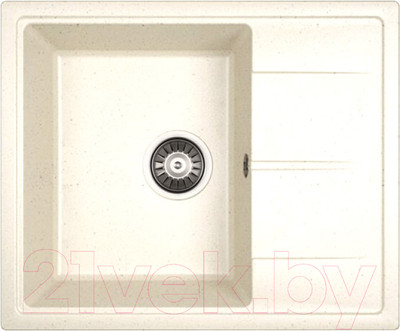 Мойка кухонная Dr. Gans Smart Ника 58 / 25.070.B0580.401 (белый)