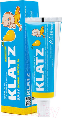 Зубная паста Klatz Baby Большая груша без фтора (40мл)