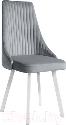 Стул Олмеко Лион (велюр тенерифе грей/белый)