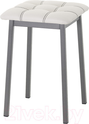 Табурет AMC Comfort 7К4.12 (кожзам белый/графит)