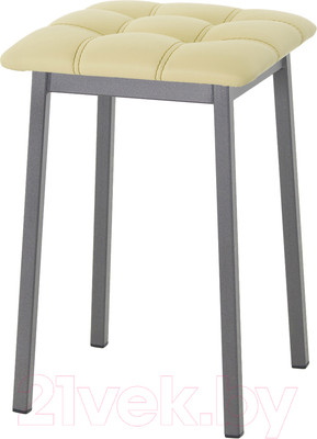 Табурет AMC Comfort 7К4.15 (кожзам светло-желтый/графит)