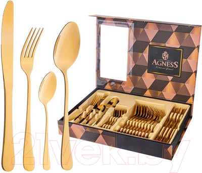Набор столовых приборов Agness 942-049 (24пр)