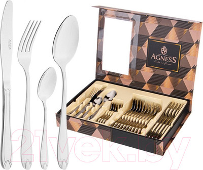 Набор столовых приборов Agness 942-048 (24пр)
