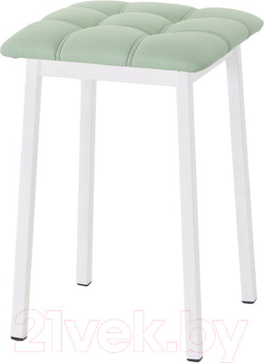 Табурет AMC Comfort 7К6.10 (кожзам мятный/белый)