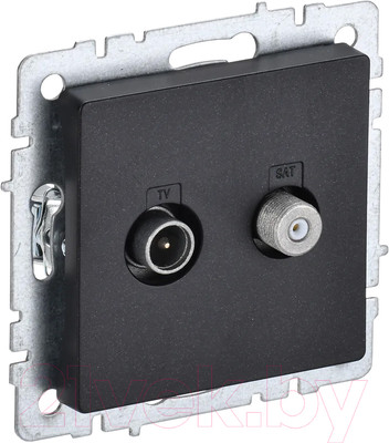 Розетка IEK Brite BR-AF20-O-K02 (черный)