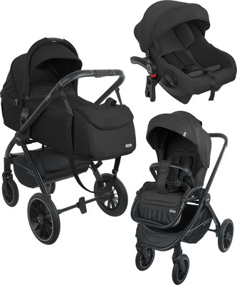 Детская универсальная коляска INDIGO Ultra 3 в 1 (черный)