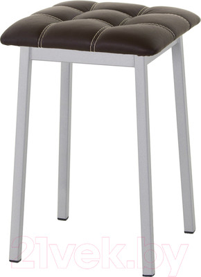 Табурет AMC Comfort 7К5.2 (кожзам венге/серебристый)