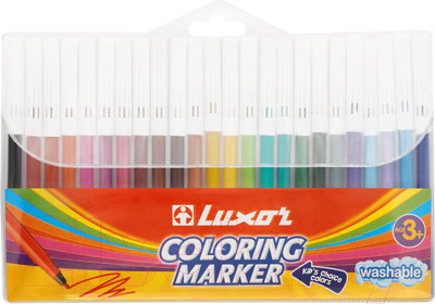 Фломастеры Luxor Coloring / 6101/24 WT (24цв)
