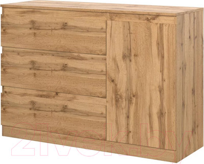 Тумба НК Мебель Stern Т-7 3-я 1д / 72676285 (16мм, дуб вотан)