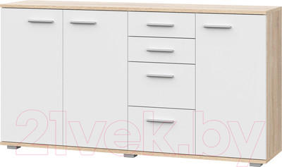 Тумба НК Мебель Fun КД-4 / 71336958 (дуб сонома/белый)