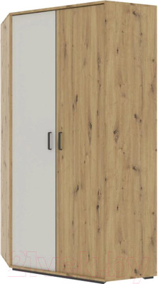 Шкаф НК Мебель Kubo ШКУ-95 / 71705579 (артизан/серый)