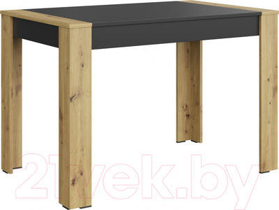 Обеденный стол НК Мебель Vega / 74525820 (артизан/черный)