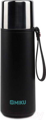 Термос для напитков Miku TH-CLS-1000B (1000мл, черный)