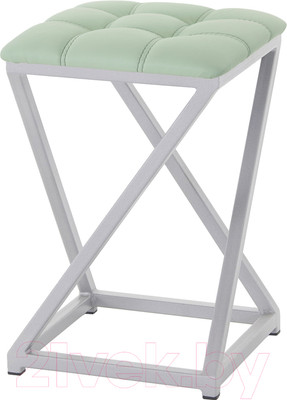 Табурет AMC Comfort 8К5.10 (кожзам мятный/серебристый)