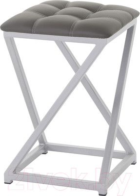Табурет AMC Comfort 8К5.5 (кожзам графит/серебристый)