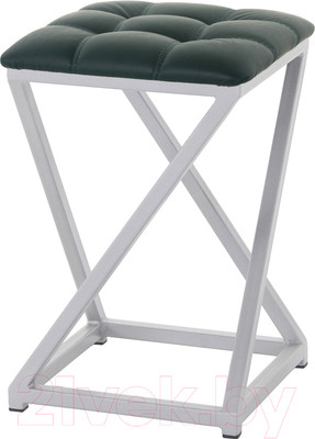 Табурет AMC Comfort 8К5.9 (кожзам зеленый/серебристый)