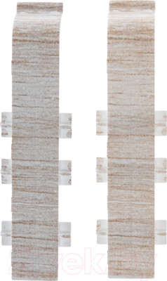 Соединитель для плинтуса Grace Q01 Дуб альпийский (2шт)