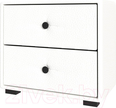 Прикроватная тумба НК Мебель Tango / 72306844 (белый кожзам)