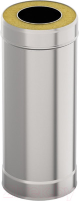 Труба вытяжная Гефест Сталь 1.0м 150x220 AISI 430/430 0.8мм/0.5мм (К)