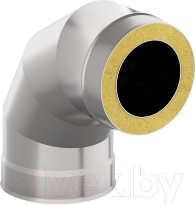 Поворот для труб Гефест Сталь 90 150x220 AISI 430/430 0.8мм/0.5мм (К)