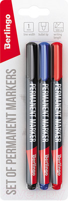 Набор маркеров Berlingo Multiline PE100 / BMc_31409 (3цв)