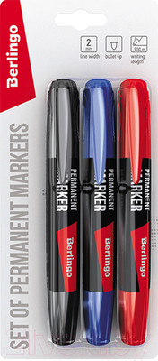 Набор маркеров Berlingo Multiline PE200 / BMc_32409 (3цв)