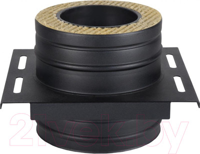 Площадка монтажная для дымохода КПД ф150x230/150x230 (черный)