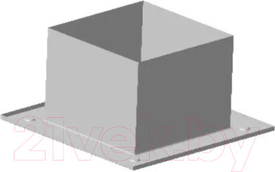 Потолочно-проходной узел дымохода Гефест Сталь Декоративный 220 AISI 430/Оц 0.5мм/0.5мм