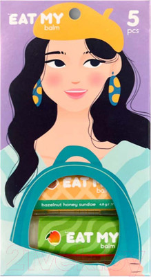 Набор бальзамов для губ Eat My Прилив вдохновения (5шт)