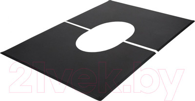 Накладка разрезная для дымохода КПД 35-45 550x770 ф280 (черный)