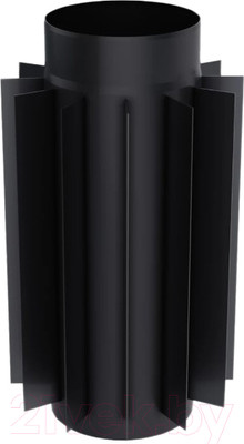 Радиатор на трубу дымохода КПД 500/2мм ф150 (черный)