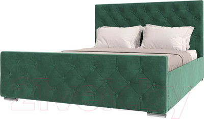 Каркас кровати НК Мебель Интеро 160x200 / 72306774 (велюр зеленый)