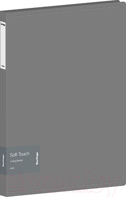 Папка для бумаг Berlingo Soft Touch / RB4_4D985 (серый)