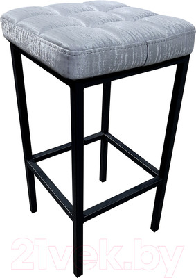 Табурет барный Древпром Камелот ДП2-07 полубарный (черный матовый/Bengal серый)