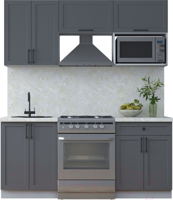 Кухонный гарнитур Interline Тренд 1.8В (пепел/пепел/опал светлый)