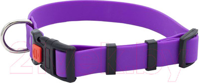 Ошейник КАСКАД Из биотана с фастексом / 30125551-26 (матовый, фиолетовый)
