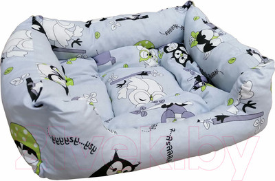 Лежанка для животных Happy Friends Пухлик №2 Совы / stm 554