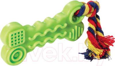 Игрушка для собак Triol Косточка с веревкой / 12191142