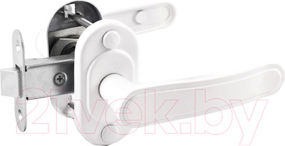 Защелка врезная Омега ЗЩ2.05 (белый)