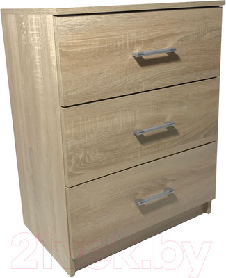 Комод Genesis Мебель Светлана 3 ящика (дуб сонома)