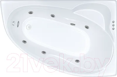 Ванна акриловая Triton Кайли 150x100 L Релакс Flat (с гидромассажем)