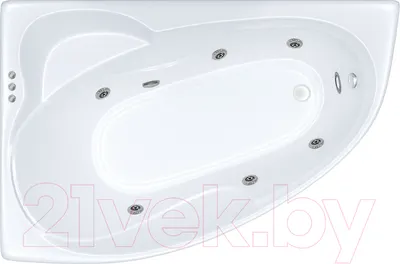 Ванна акриловая Triton Кайли 150x100 R Релакс Flat (с гидромассажем)