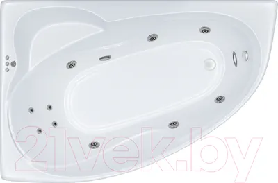 Ванна акриловая Triton Кайли 150x100 R Комфорт Flat (с гидромассажем)