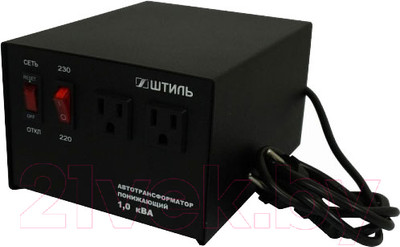 Трансформатор понижающий Штиль АТ 230-220/120-1.0-50 (черный)